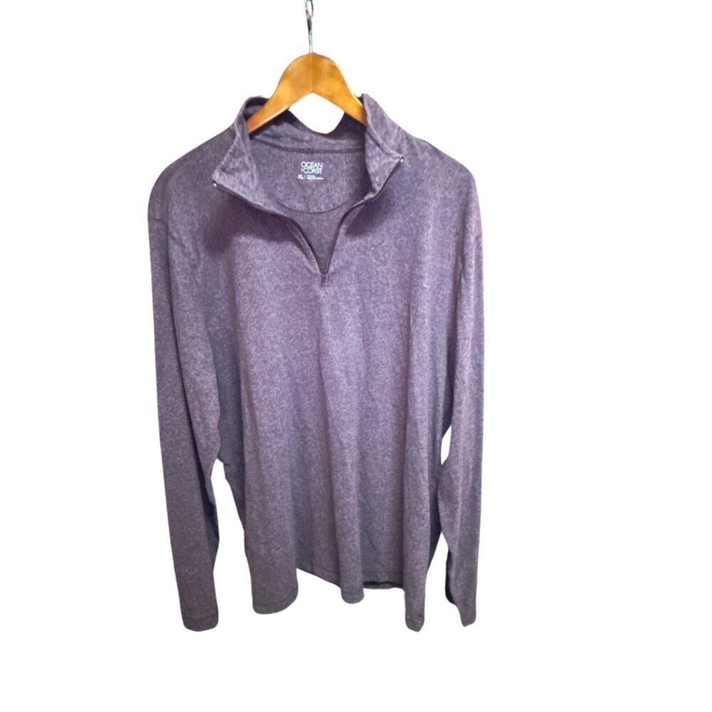 Ocean Coast Purple Quarter-Zip Pullover - Size XL - Picture 2 of 7